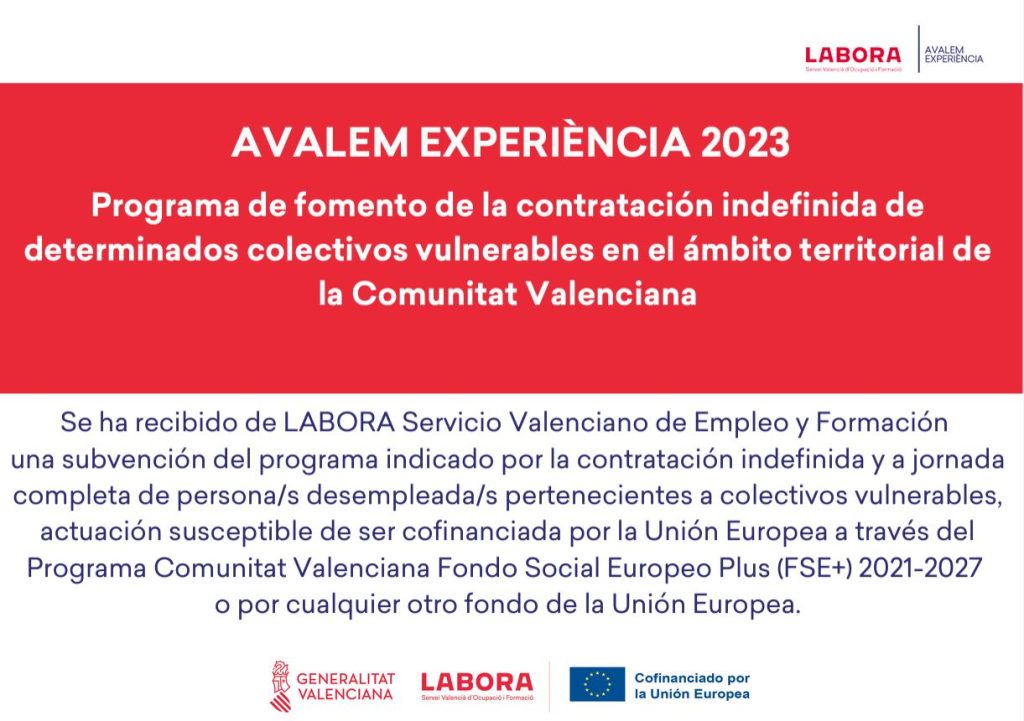 Cartel Labora - Ayuda - Ecovul 2023